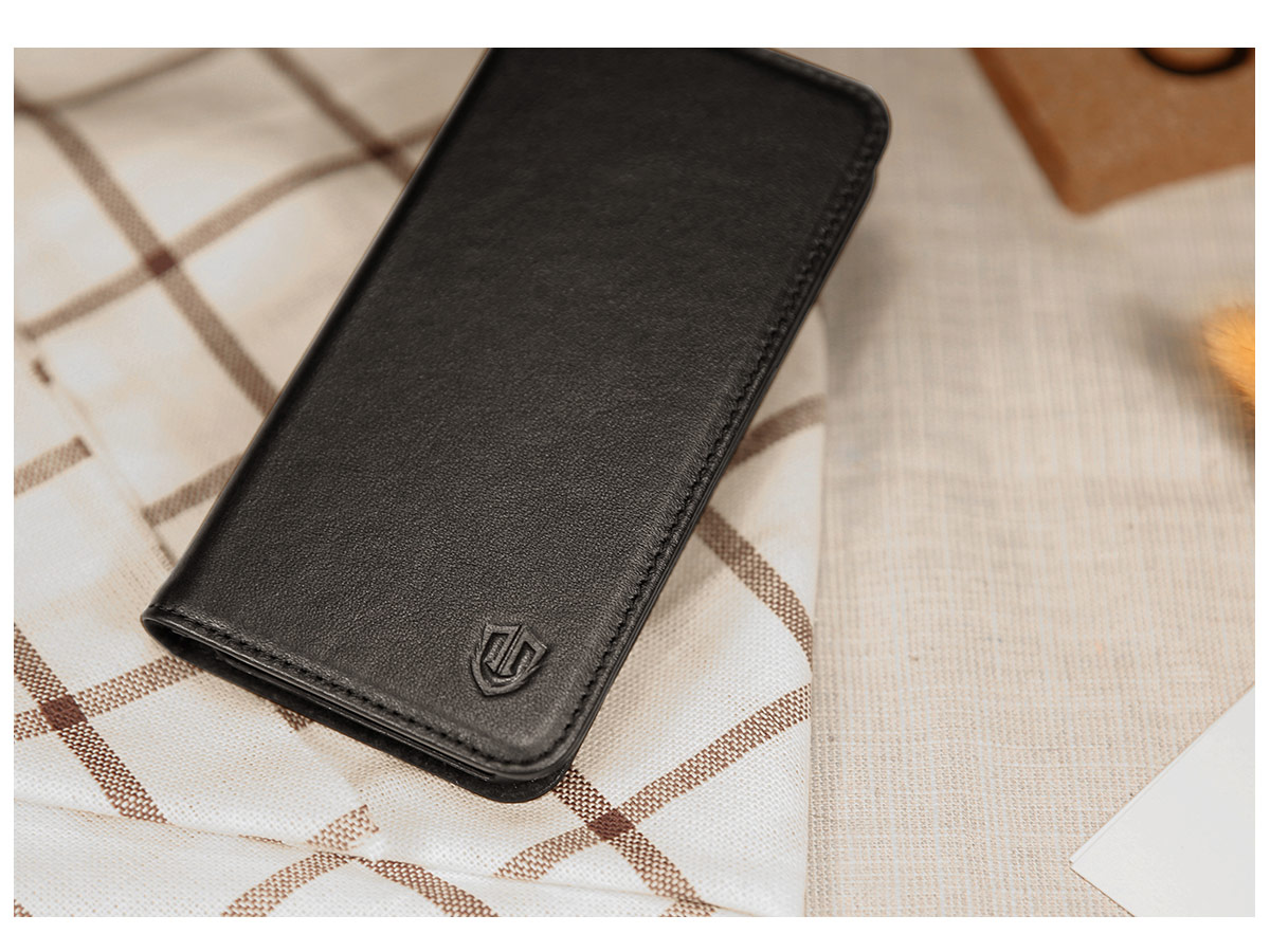 SHIELDON iPhone 5S Flip Case - Genuine Leather Wallet Cover