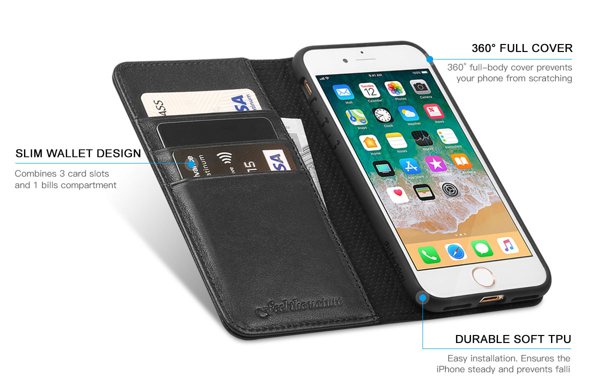 Shieldon iPhone 7 Plus Wallet Case