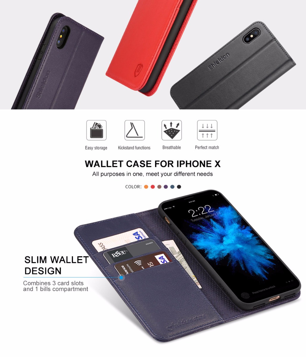 Wallet Case Iphone X 10, Iphone 10 X Book Case