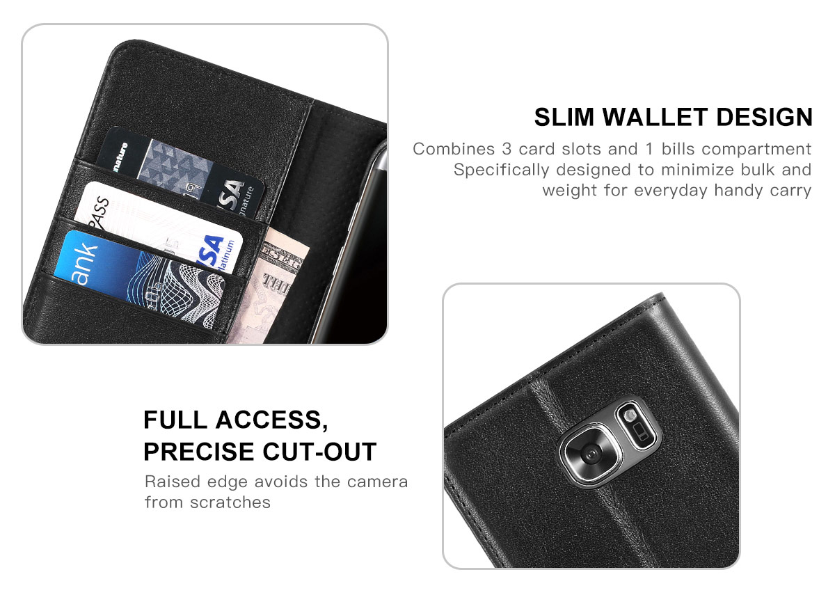 SHIELDON Galaxy S7 Edge Genuine Leather Book Case SHIELDON Galaxy S7 Edge Genuine Leather Book Case