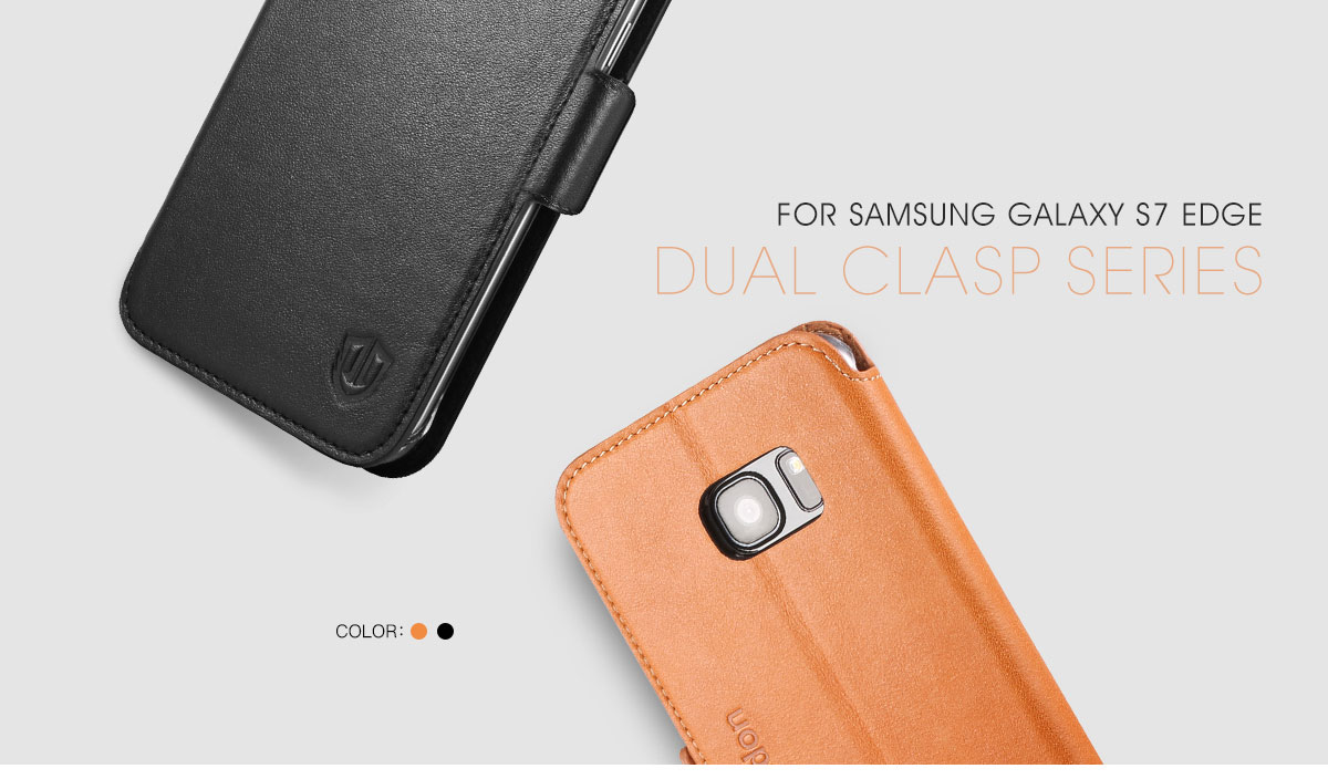 SHIELDON Galaxy S7 Edge Genuine Leather Kickstand Case SHIELDON Galaxy S7 Edge Genuine Leather Kickstand Case