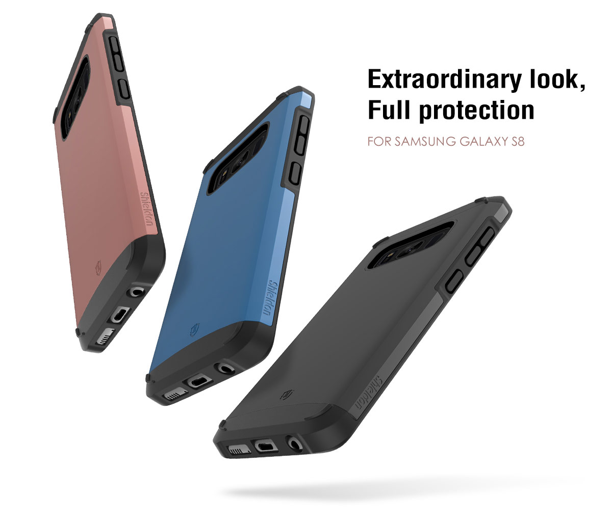 SHIELDON Galaxy S8 Dual Layer Case -Galaxy S8 Protection Case - Sunrise Series