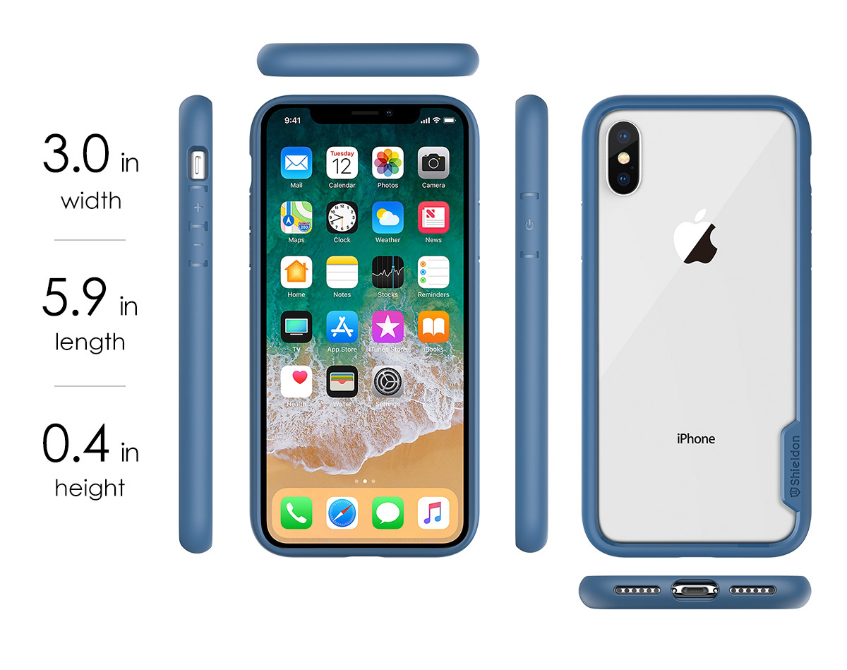 SHIELDON iPhone XS, iPhone X / iPhone 10 Protection Case - Glacier Series