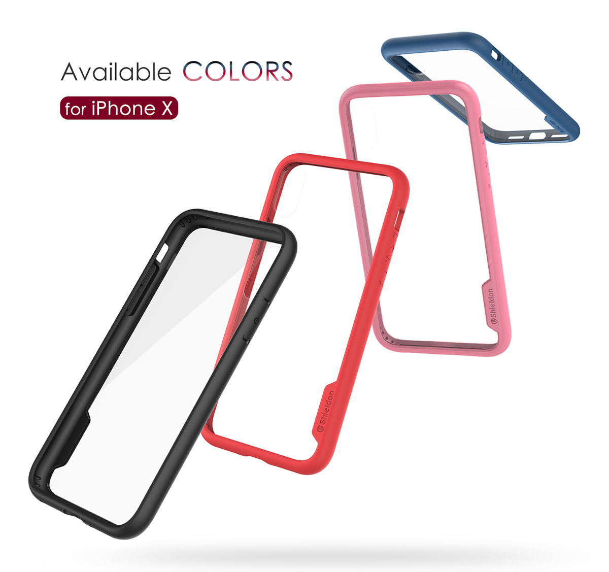 SHIELDON iPhone XS, iPhone X / iPhone 10 Protection Case - Glacier Series