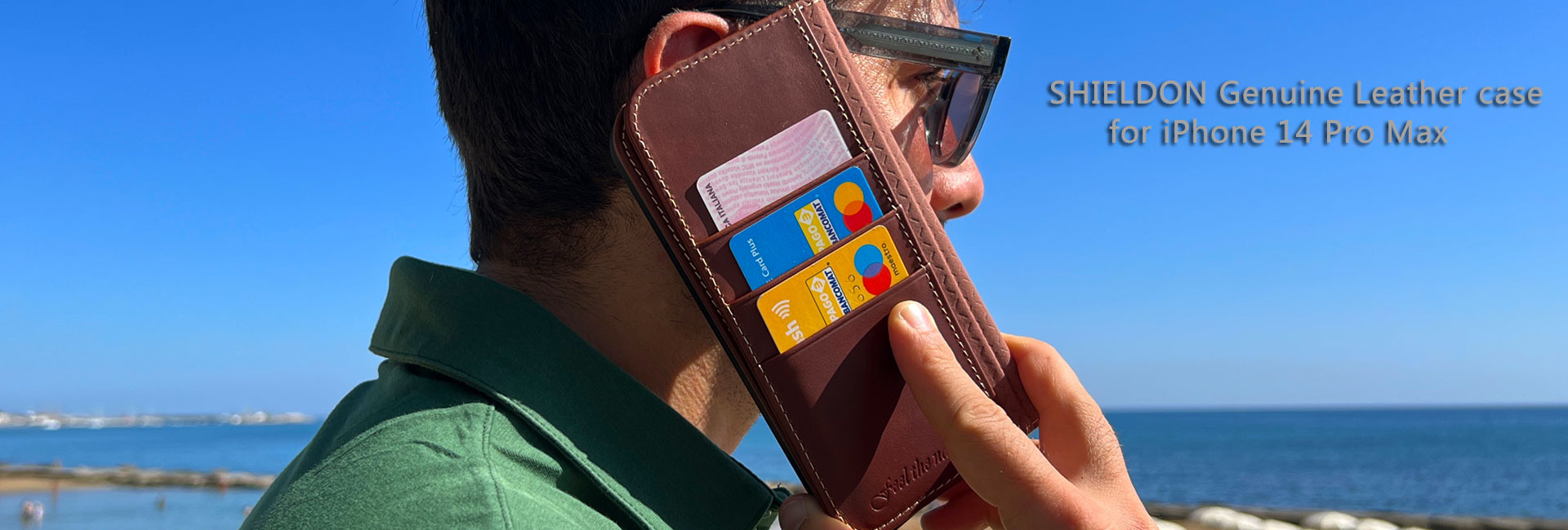 iPhone 14 Pro Max Genuine Leather Wallet Cases