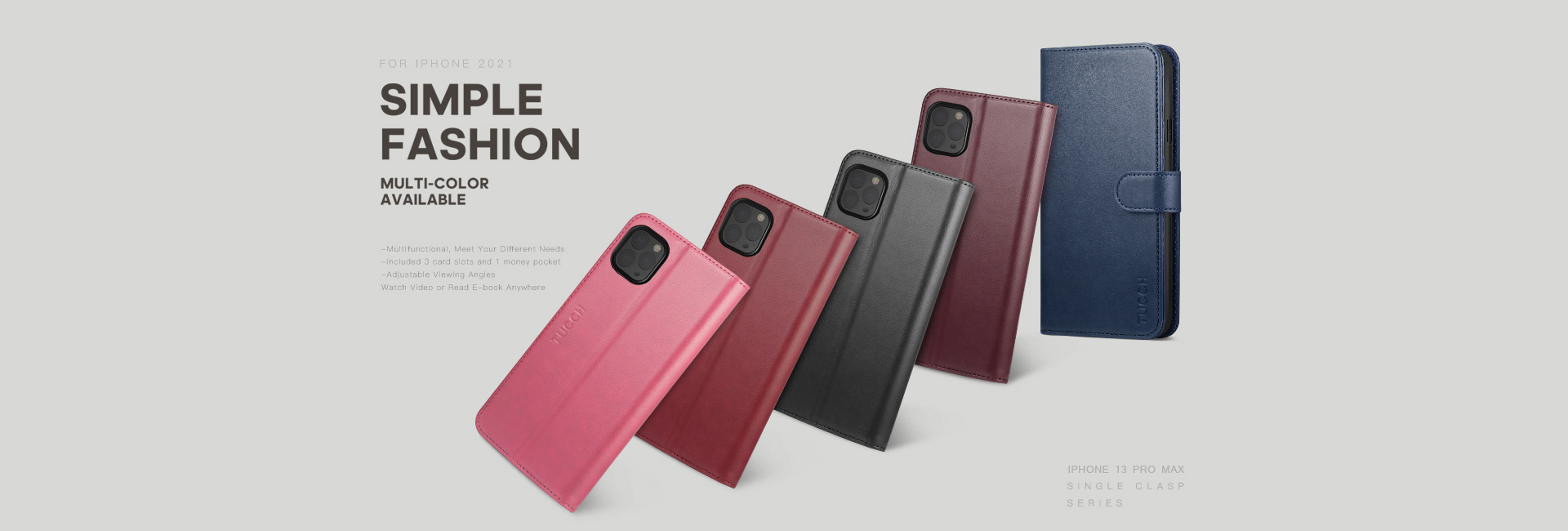 TUCCH Wallet Case for iPhone 13 Pro Max