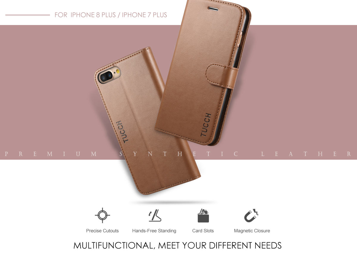 TUCCH iPhone 7 Plus Wallet Case 