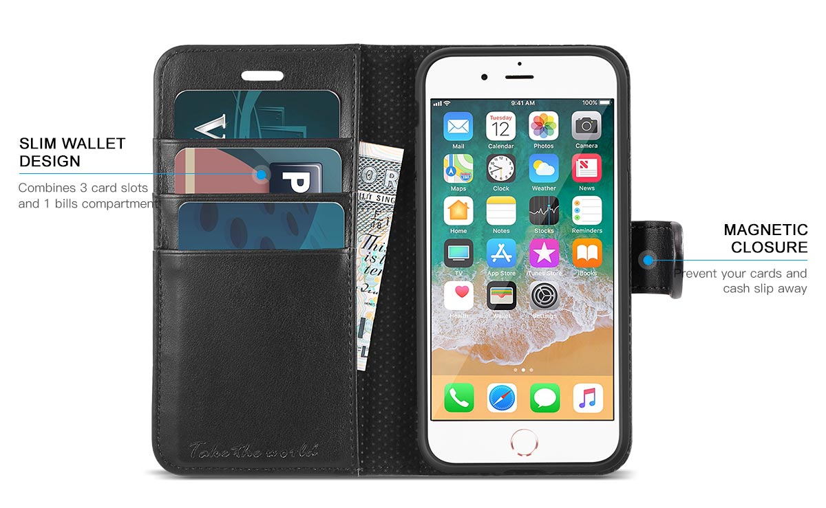 TUCCH New iPhone SE 2 Wallet Case
