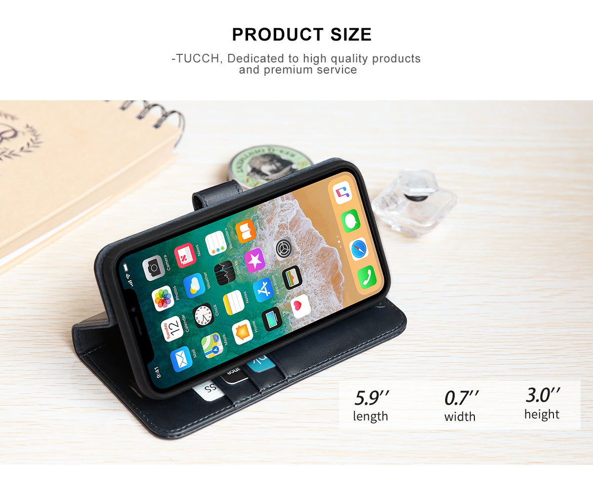 TUCCH iPhone X Wallet Case