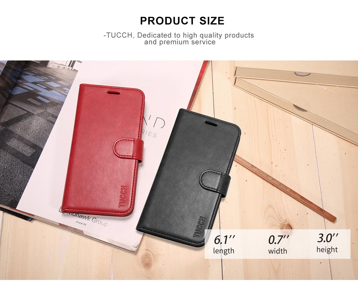 TUCCH Samsung S8 Flip Leather Book Case