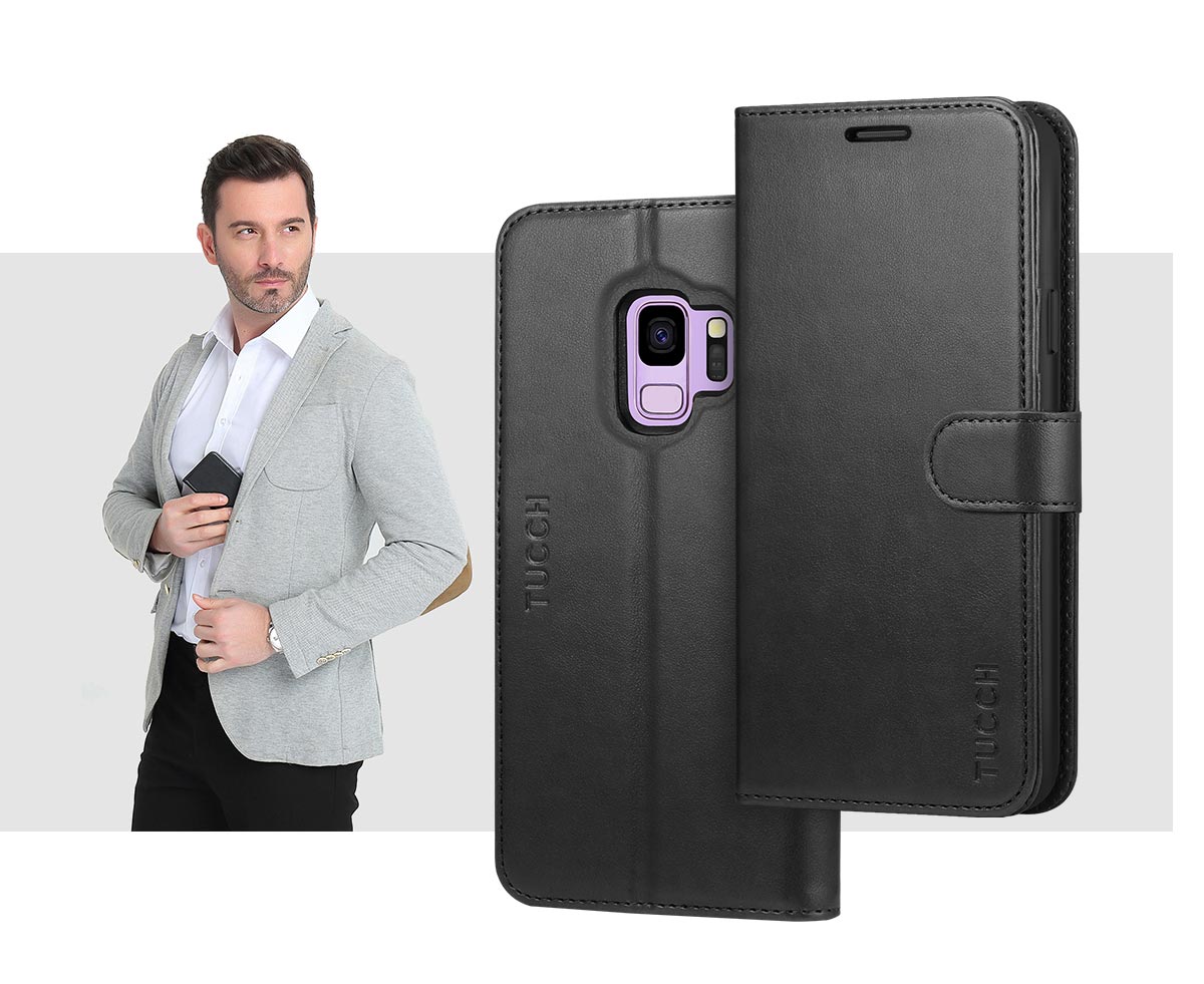 TUCCH Samsung S9 Wallet Case 