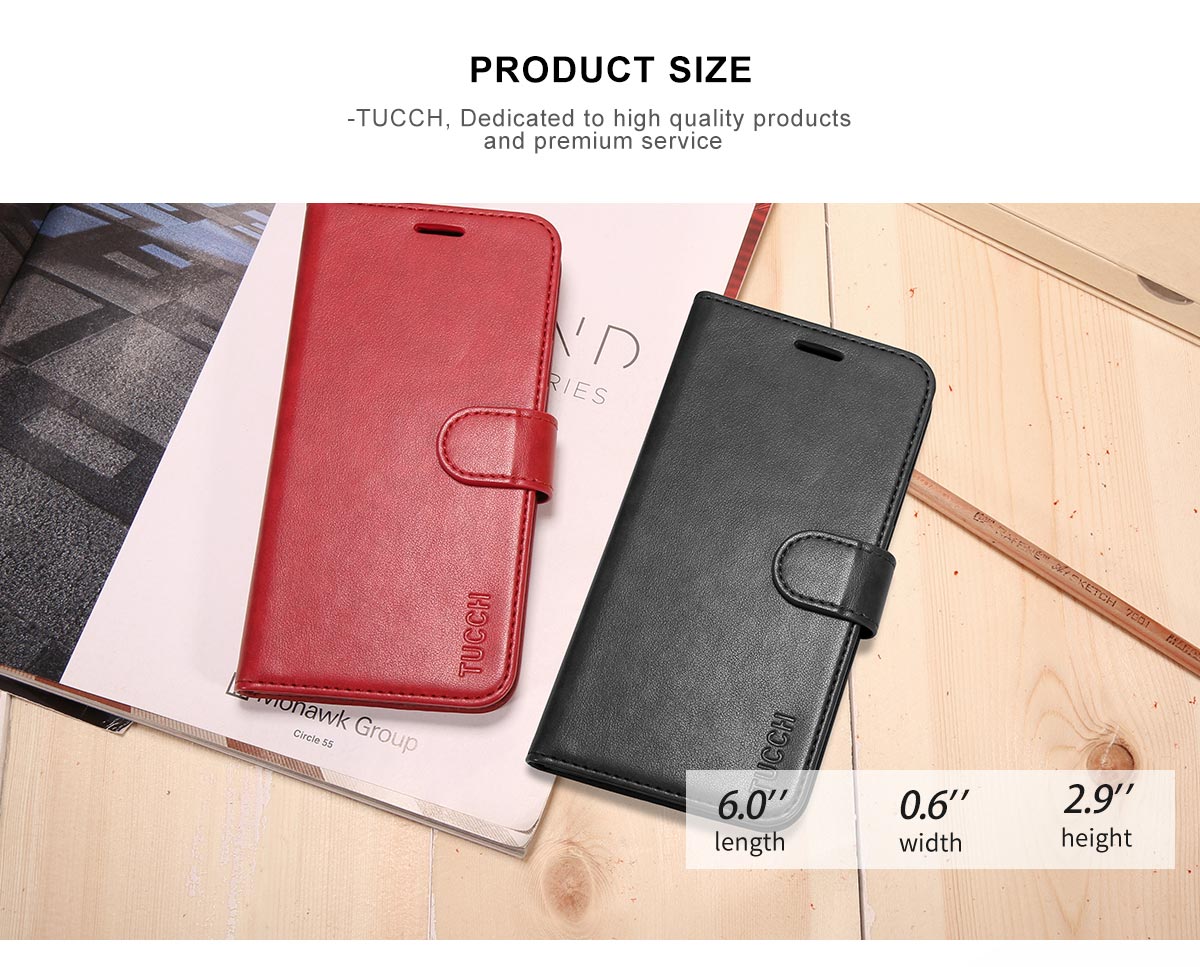 TUCCH Samsung S9 Wallet Case - PU Leather Case 
